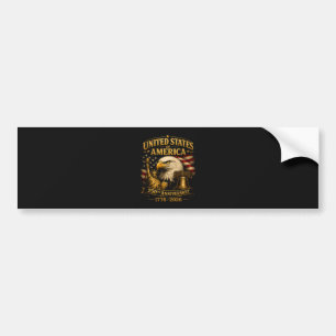 United States of America 250th Anniversary Eagle Bumper Sticker