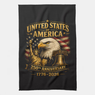 United States of America 250th Anniversary Eagle Tea Towel
