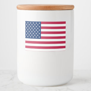 United States of America Flag-26976 Food Label