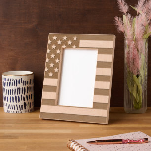 United States of America flag 5 x 7 portrait Etched Frames