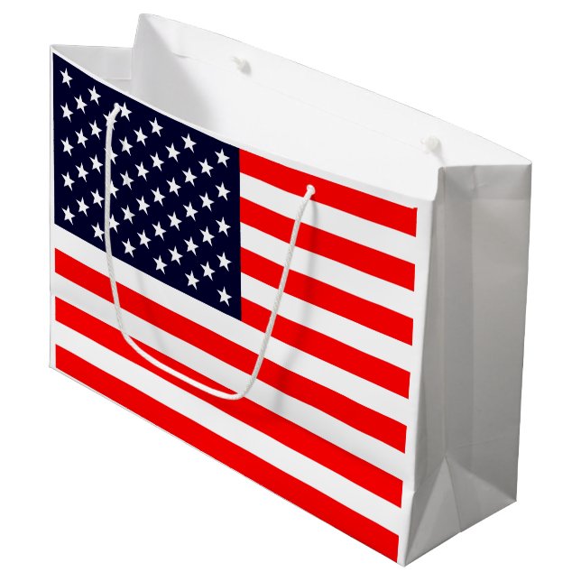 United States of America flag Large Gift Bag (Front Angled)