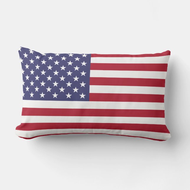 United States of America Flag Lumbar Cushion (Front)