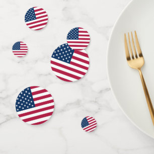 United States of America flag patriotic Confetti