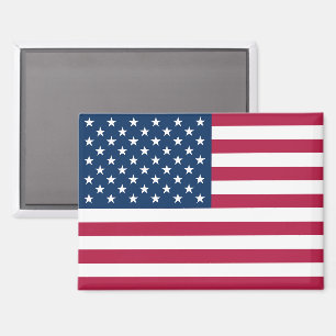United States of America flag patriotic rectangle Magnet