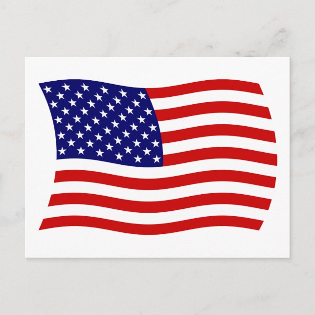 United States of America Flag Postcard (Front)