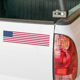 United States of America flag rectangular Bumper Sticker