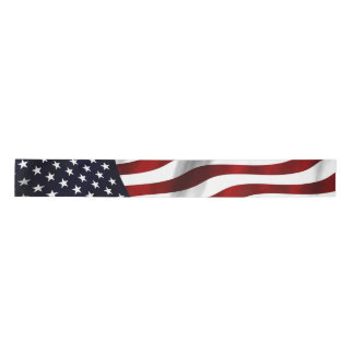 UNITED STATES OF AMERICA FLAG SATIN RIBBON