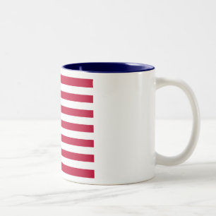 United States of America Flag Two-Tone Coffee Mug