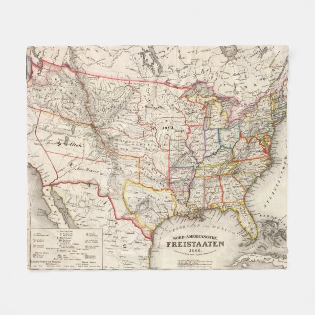 United States of America Fleece Blanket (Front (Horizontal))