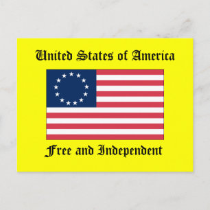 United States of America Free and Independent Postcard