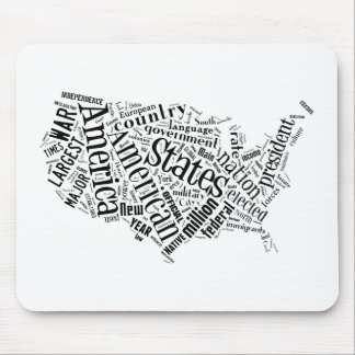 United States of America in Tagxedo Mouse Pad