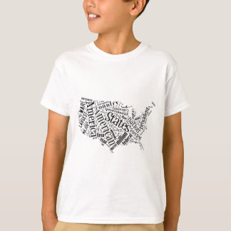 United States of America in Tagxedo T-Shirt