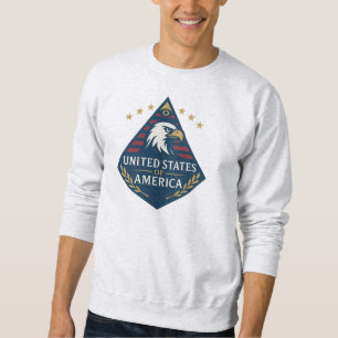United States of America Pyramid Eagle Emblem Sweatshirt