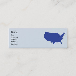 United States Of America - Skinny Mini Business Card