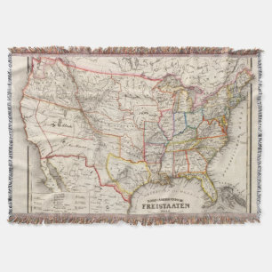 United States of America Throw Blanket