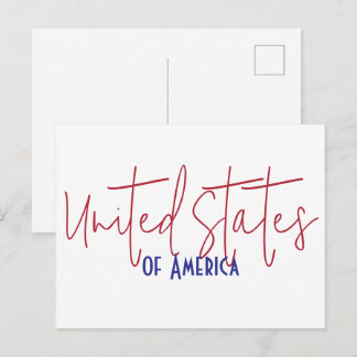 United States of America Travel Souvenir Gift Postcard