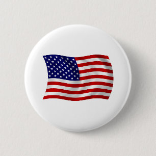 United States of America (USA) Flag Button