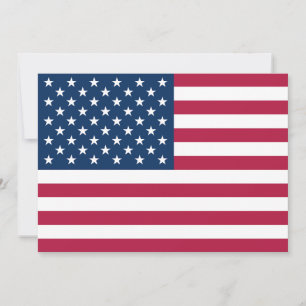 United States of America USA flag patriotic card