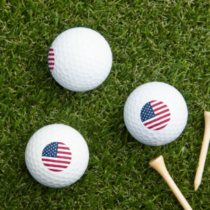 United States of America USA flag patriotic Golf Balls