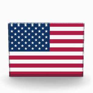 United States of America USA flag patriotic Photo Block