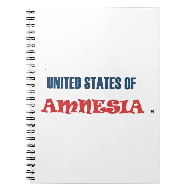 UNITED STATES OF AMNESIA NOTEBOOK (Front)