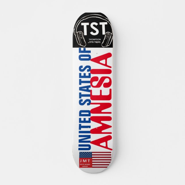 UNITED STATES OF AMNESIA Skateboard, 7¾" Deck Skateboard (Front)
