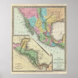 United States Of Mexico Poster