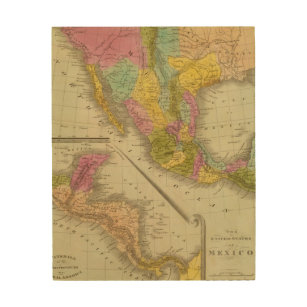 United States Of Mexico Wood Wall Art