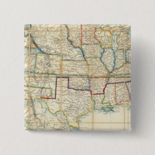 United States Of North America 2 15 Cm Square Badge