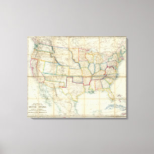 United States Of North America Canvas Print