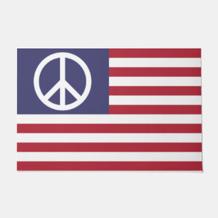 United States Peace Flag Doormat