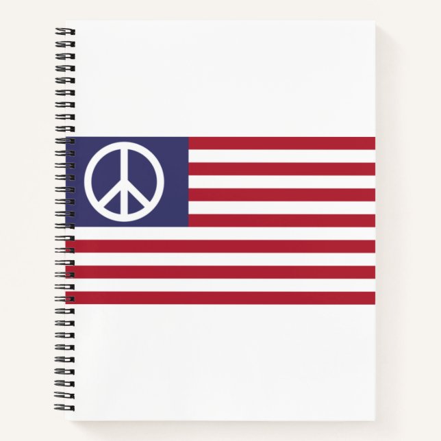 United States Peace Flag Notebook (Front)