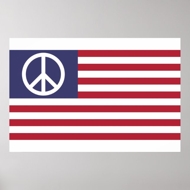 United States Peace Flag Poster (Front)