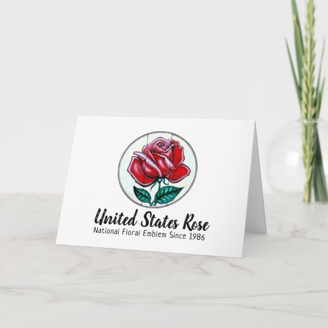 United States Rose Card (Front)