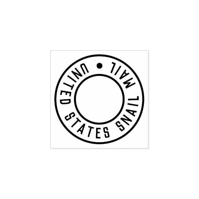 "United States Snail Mail" Rubber Stamp (Imprint)