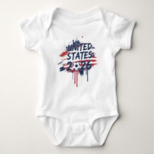 United States Soccer 2026 World Cup Fan Graphic  Baby Bodysuit