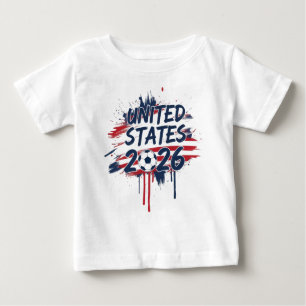 United States Soccer 2026 World Cup Fan Graphic  Baby T-Shirt