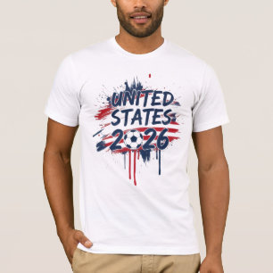 United States Soccer 2026 World Cup Fan Graphic  T-Shirt
