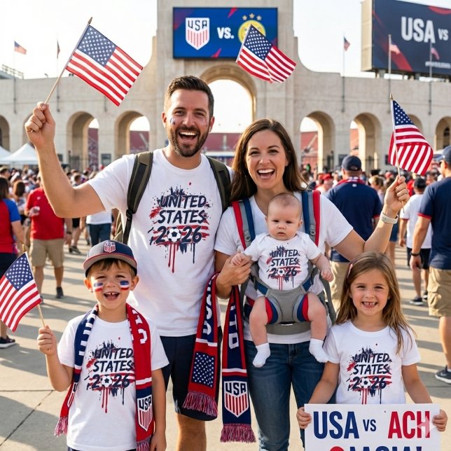 United States Soccer 2026 World Cup Fan Graphic  T-Shirt (Creator Uploaded)