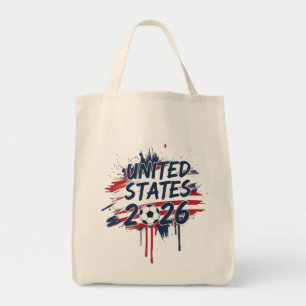 United States Soccer 2026 World Cup Fan Graphic  Tote Bag