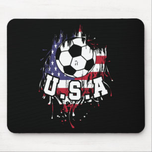 United States Soccer American Football Usa Futbol Mouse Pad