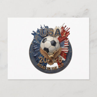 United States Soccer Fan Art | Illustration | 2026 Postcard