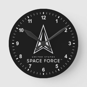 United States Space Force Round Clock