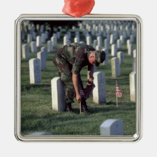 United States, State of Virginia, Arlington. Metal Tree Decoration