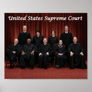 United States Supreme Court Justices 2018 Poster