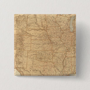 United States topographical features 15 Cm Square Badge