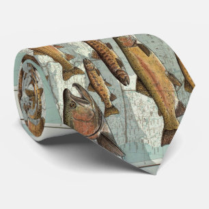 United States Trout Map (1999) Tie