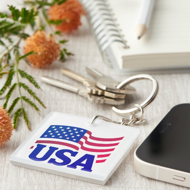 United States Unity Wave Key Ring (Front Right)
