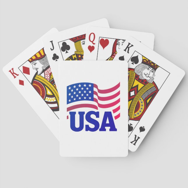United States Unity Wave Playing Cards (Back)