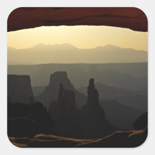 United States, Utah, Canyonlands National Park 3 Square Sticker